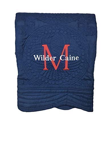 Personalized Baby Quilt - Custom Monogrammed Blanket for Boys & Girls | Soft Embroidered Crib Blanket for Newborns & Toddlers | Perfect Baby Shower Gift & Nursery Essential