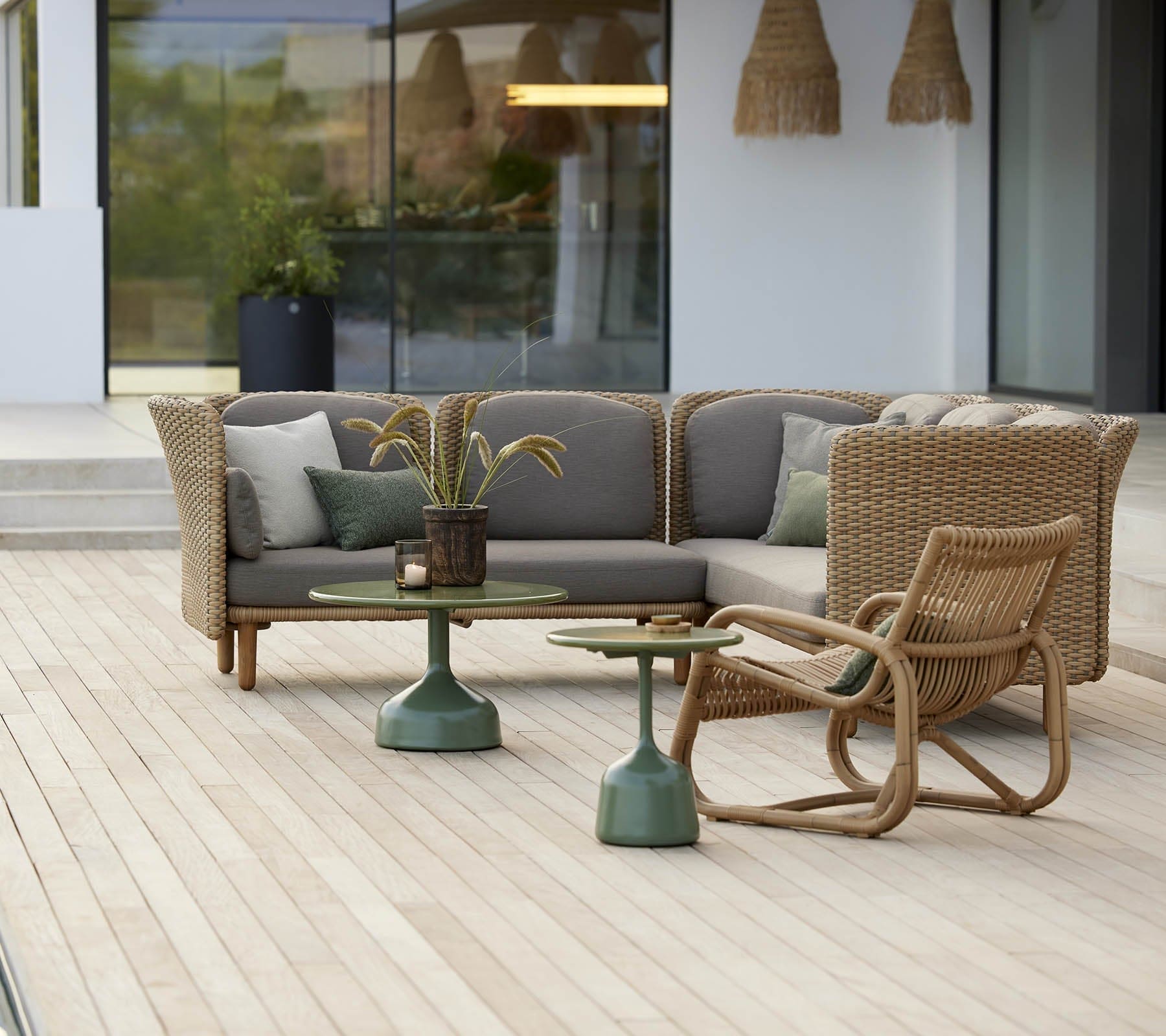 Arch Outdoor 2-Seater Modular Sofa Set - Waterproof Patio Furniture for Garden, Balcony & Poolside Relaxation