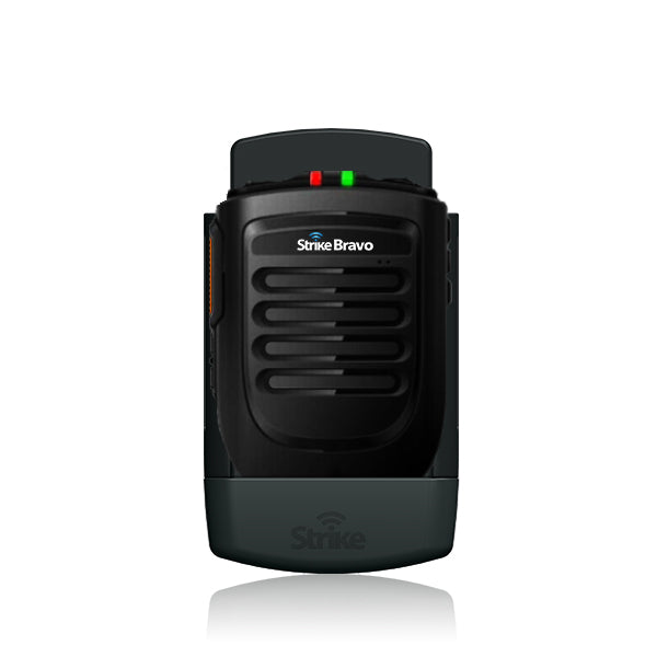 Bravo Push to Talk Bluetooth Speaker with Microphone - Hands-Free Car Cradle for Truckers & Delivery Drivers - Perfect for Road Trips & Work Communication