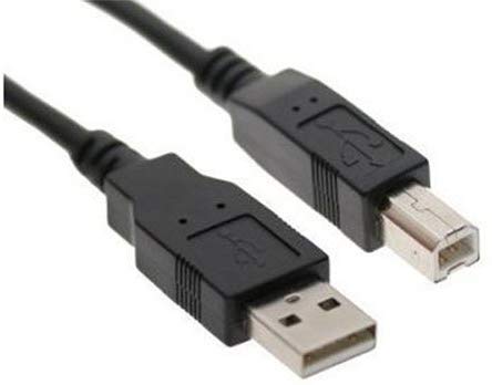 15ft USB 2.0 Printer Cable for HP Deskjet/Envy/Officejet/PhotoSmart - High-Speed Data Transfer for Printers & Scanners - Compatible with HP 1000/2510/2540/3510/3520/4500/8600/6520/7520 - Perfect for Home Office & Small Business Printing Needs