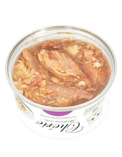 Cherie Hairball Control Tuna & Salmon in Gravy Cat Wet Food 80g - Delicious Hairball Relief for Cats, Perfect for Mealtime or as a Tasty Topper