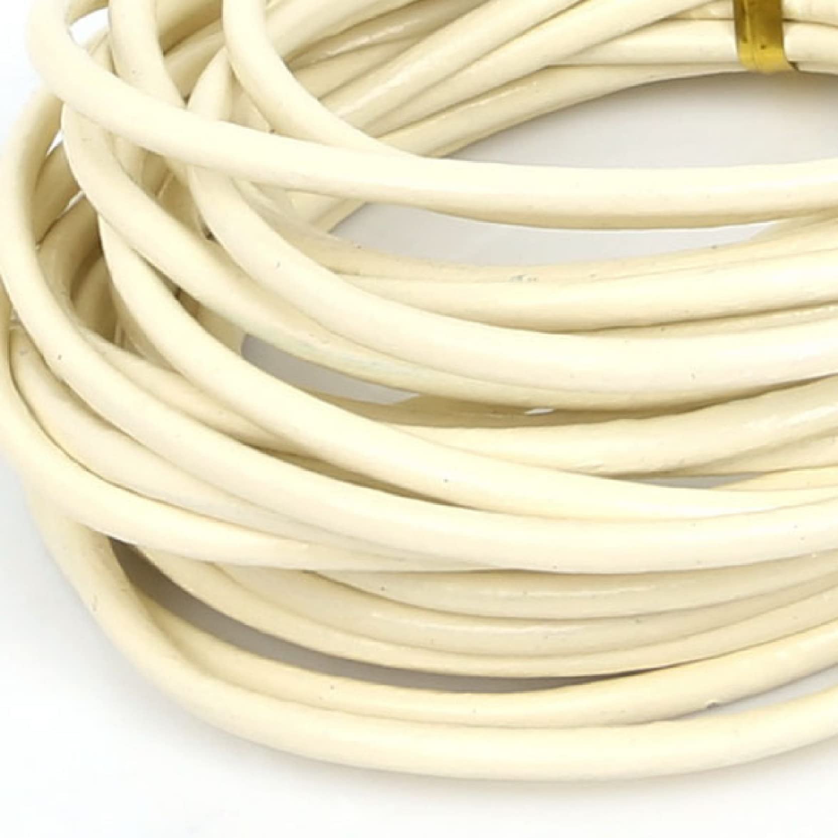 5-Pack Genuine Cowhide Leather Cord for Jewelry Making - Round Leather Rope for DIY Bracelets, Necklaces & Craft Projects - Perfect for Handmade Jewelry, Macrame & Boho Accessories