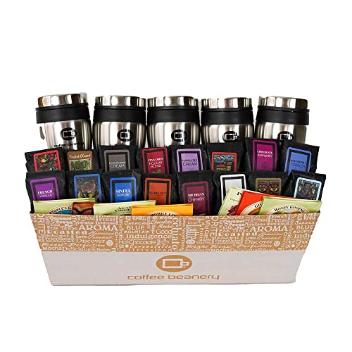 Premium Office Coffee Gift Basket - Gourmet Coffee Beanery Sampler - Perfect for Office Parties, Team Meetings & Corporate Gifting (Enough for 20+ People)
