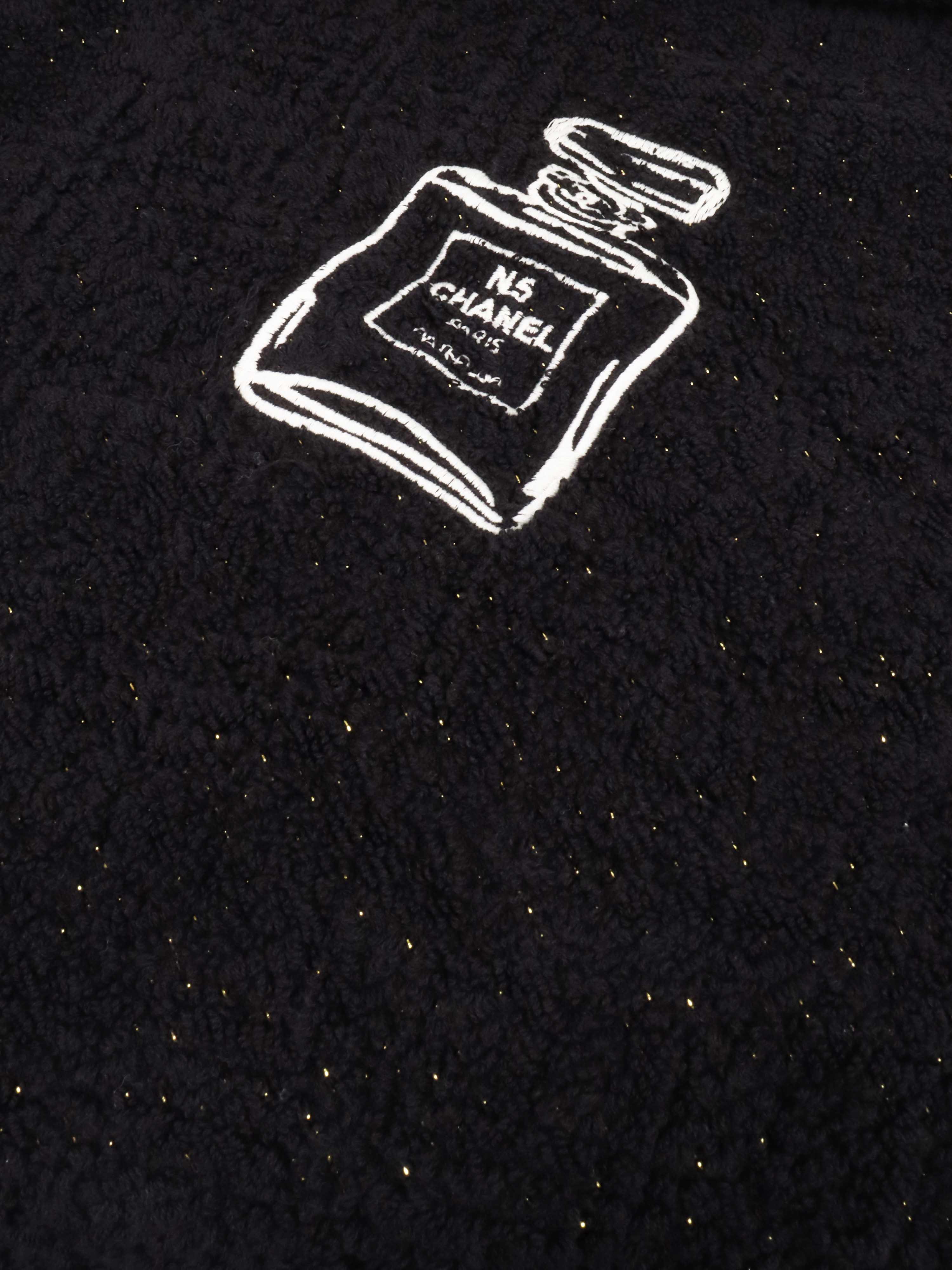 Chanel Terry Cotton CC Logo Beach Tote Bag & Towel Set - Luxury Poolside Accessories for Summer Vacations & Beach Outings