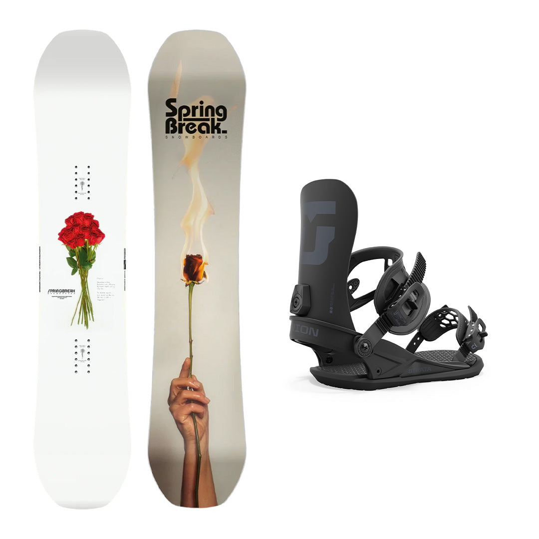 **CAPiTA Spring Break Powder Twin Snowboard 2025 with Men's Union Strata Bindings - All-Mountain Freestyle Snowboard for Powder & Park Riding**    *(Perfect for Backcountry, Deep Snow, and Freestyle Tricks - Ideal for Adventurous Riders!)*