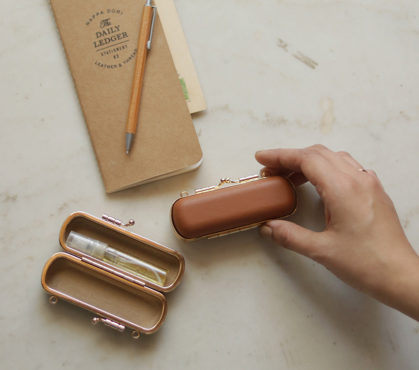 Luxury Lipstick Case 02 - Elegant Makeup Organizer for Travel & Daily Use | Perfect for Cosmetics Storage & Protection