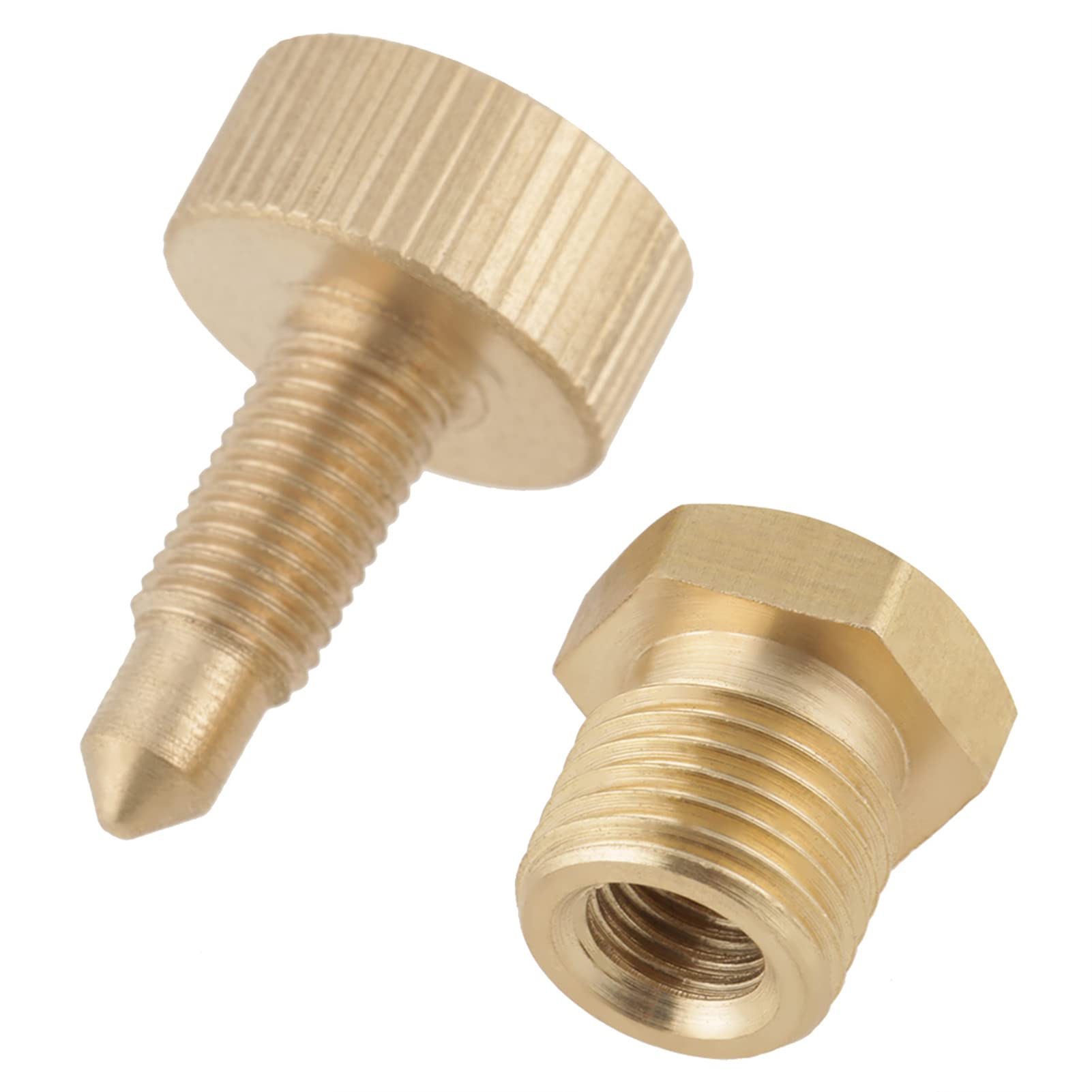 Brass Air Bleed Valve - High Pressure Bleeder Screw Replacement for Electric Pumps | HVAC, Hydraulic & Plumbing Systems Accessories