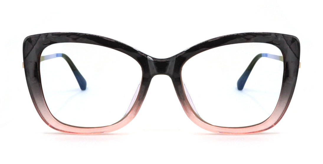 Playful Patterned Clip-on Sunglasses 7753 - Trendy UV Protection Eyewear for Outdoor Activities, Driving, and Fashion Accessories
