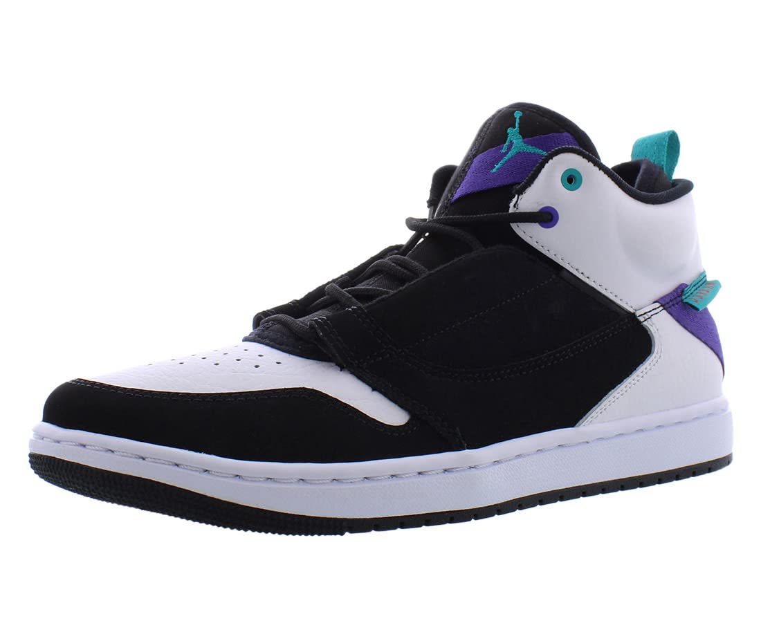 Men's Fadeaway Leather High-Top Basketball Shoes - Premium Performance Sneakers for Court Play & Street Style | Ideal for Basketball Games, Training & Casual Wear