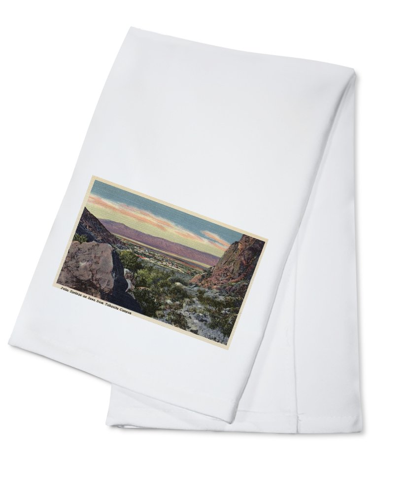 100% Cotton Tahquitz Canyon City View Tea Towel - Decorative Hand Towel for Kitchen, Bathroom & Home Decor | Perfect for Gifts, Housewarming & Rustic Farmhouse Style