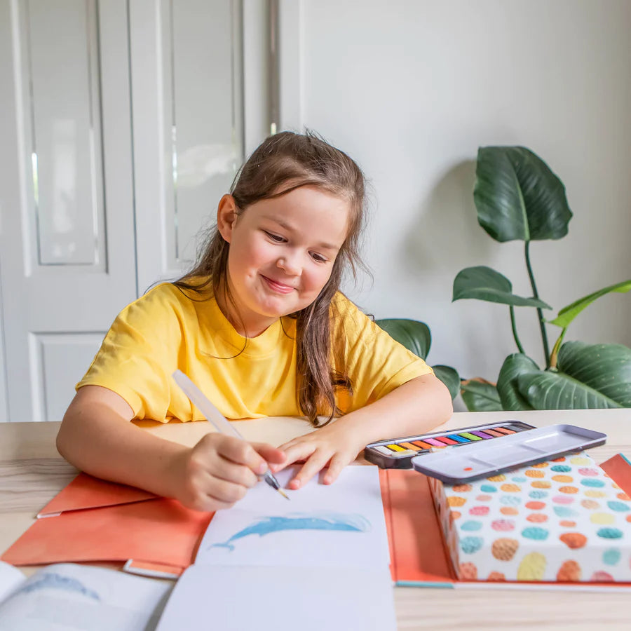 Watercolor Painting Kit for Kids - Learn to Paint Animals Step by Step | Fun Art Activity Set for Children | Perfect for Birthday Gifts & Creative Play