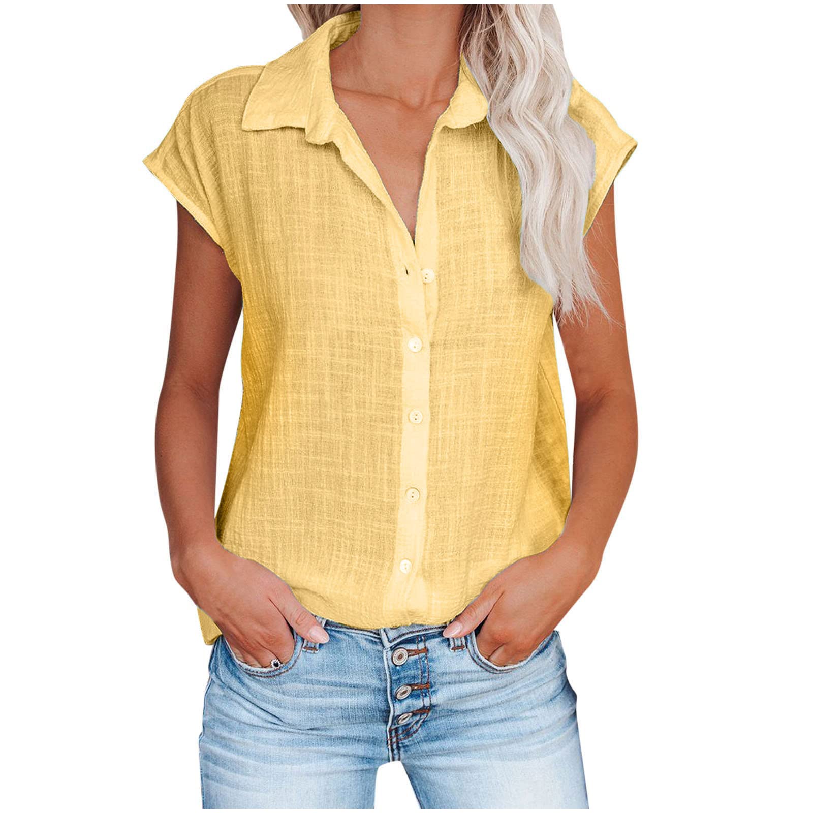 Godbay Women's Short Sleeve Crewneck T-Shirt - Trendy Loose Fit Tunic Blouse Pullover Top for Casual Wear | Perfect for Summer Outfits, Weekend Errands & Layering