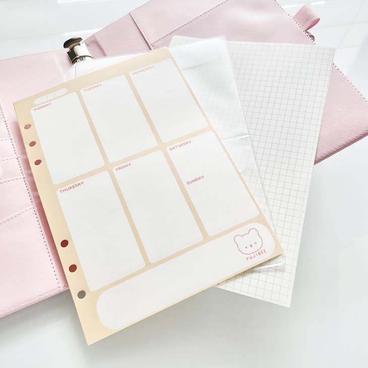 A5 Refill Weekly Undated Planner Inserts - Perfect for Bullet Journaling, Productivity Planning & Personal Organization