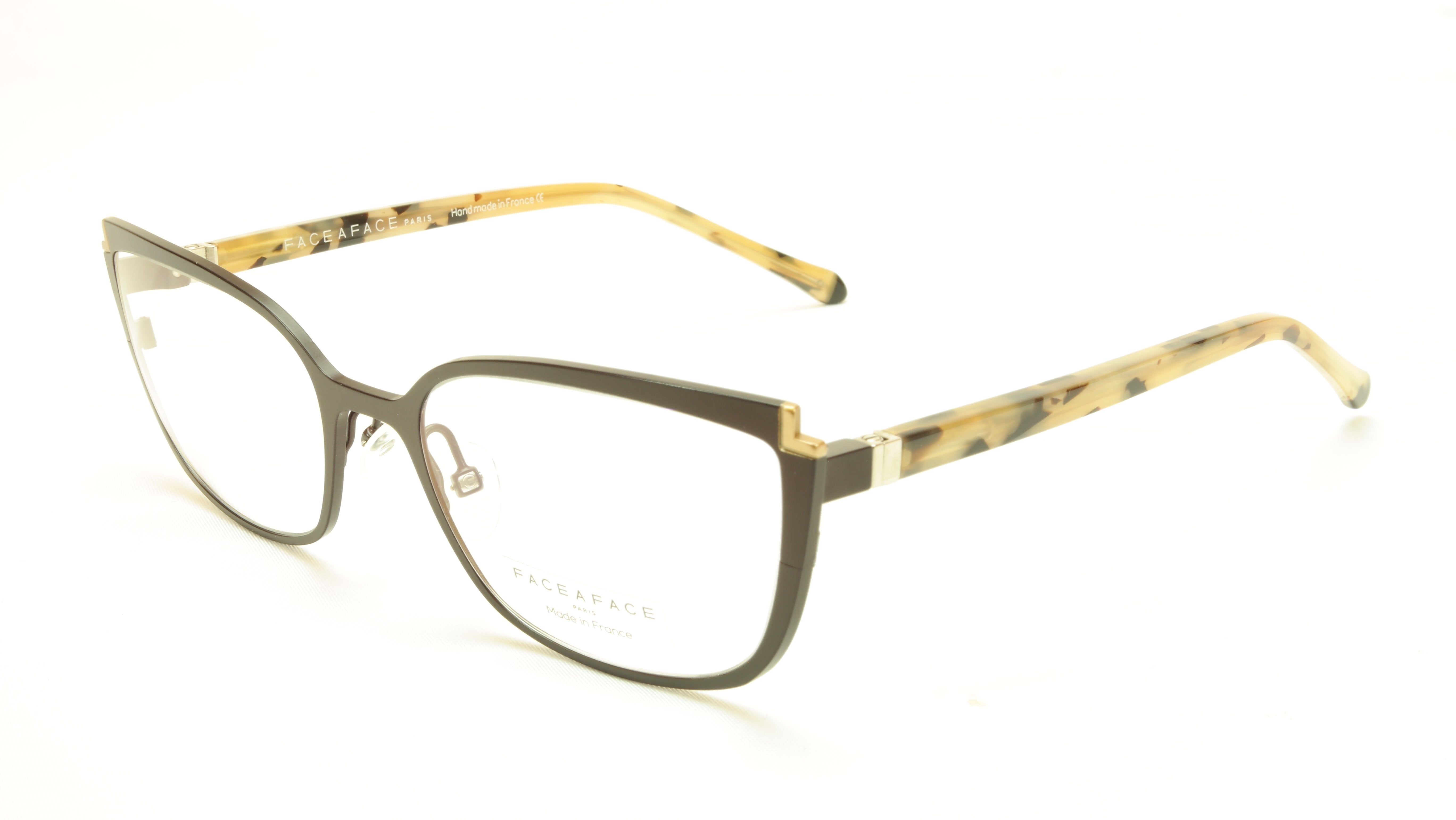 Authentic Face A Face Books 1 Col. 9324 Eyeglasses - Handmade in France - 53-19-135 Frame Size - Stylish Reading Glasses for Work & Everyday Use