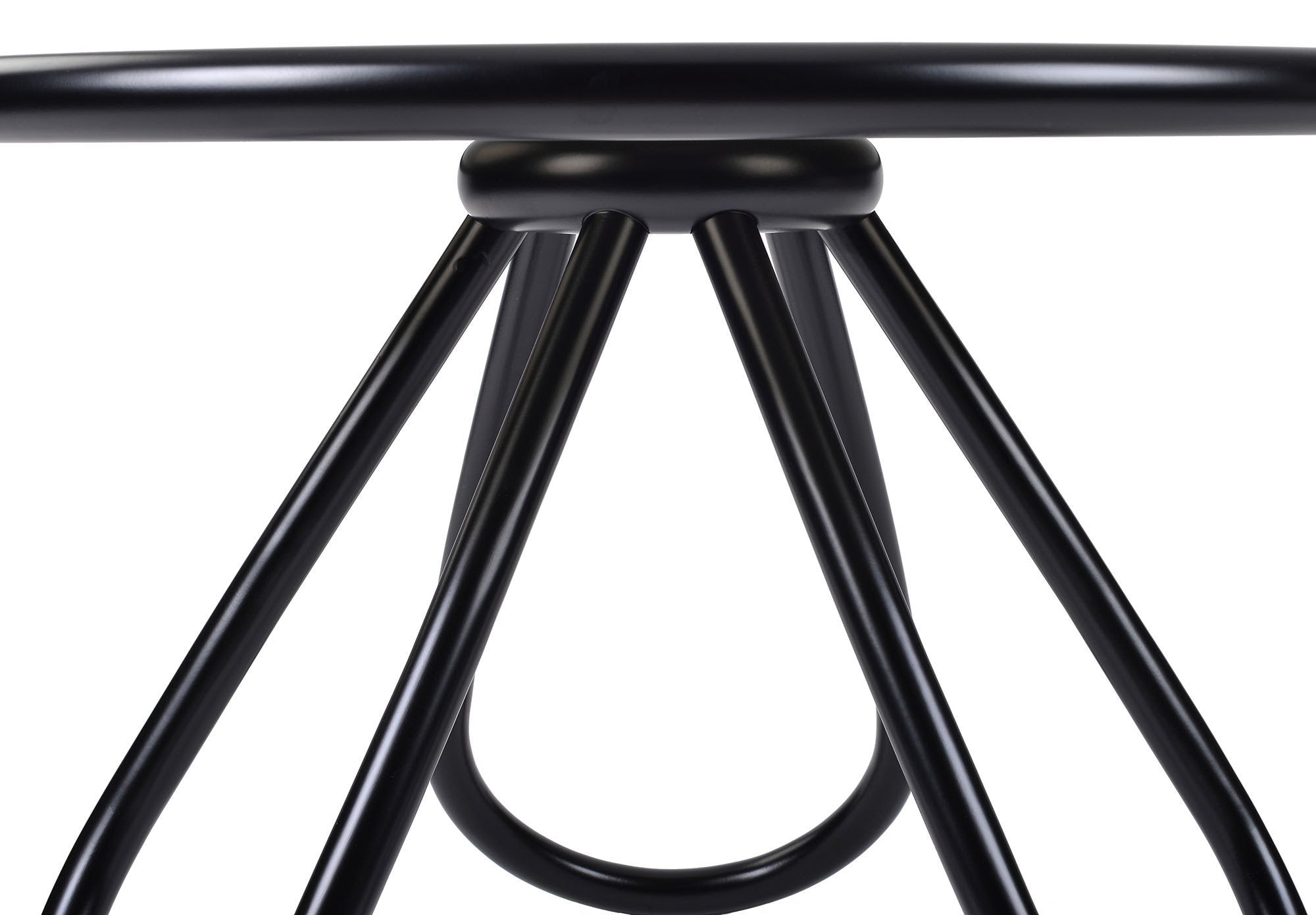 GTV Arch Bentwood Coffee Table with Glass Top - Modern Mid-Century Design for Living Room, Lounge & Office Decor