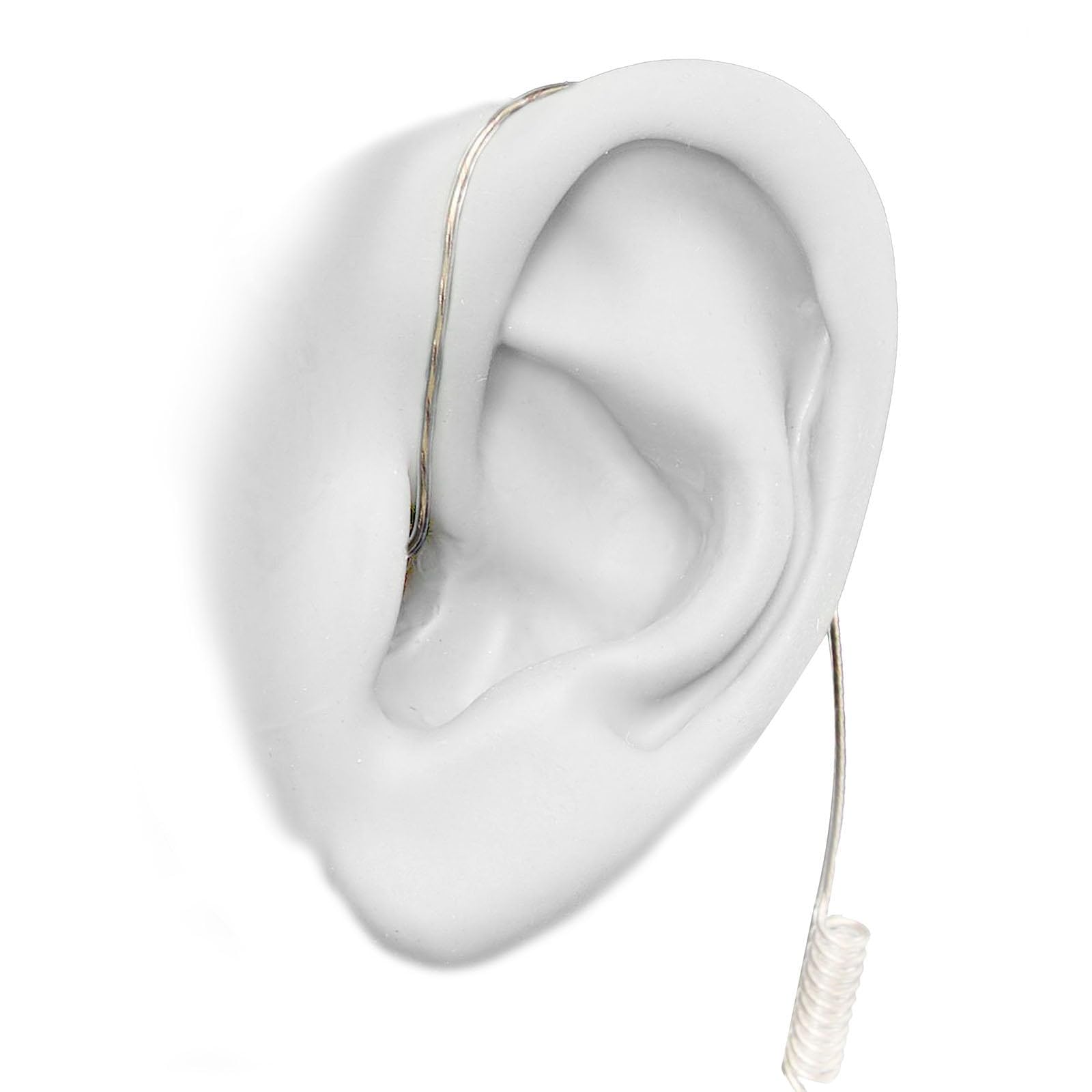 360 Flexo Single Ear Earpiece with 3.5mm Connector - 22 Inch Comfortable Headset for Phone Calls, Gaming & Office Use