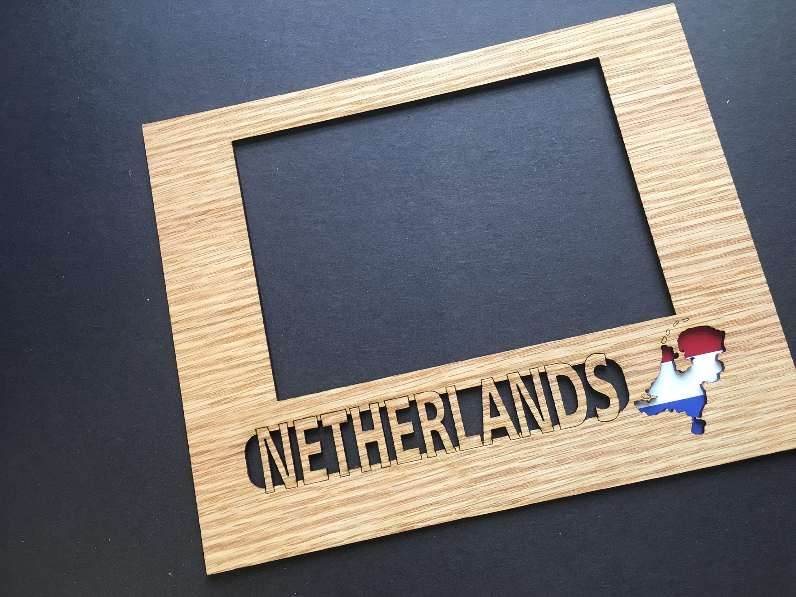 Personalized Travel Photo Frame - 11x14 Inches (Fits 8x10 Picture) | Netherlands Souvenir | Perfect for Home Decor, Office Display & Travel Memories