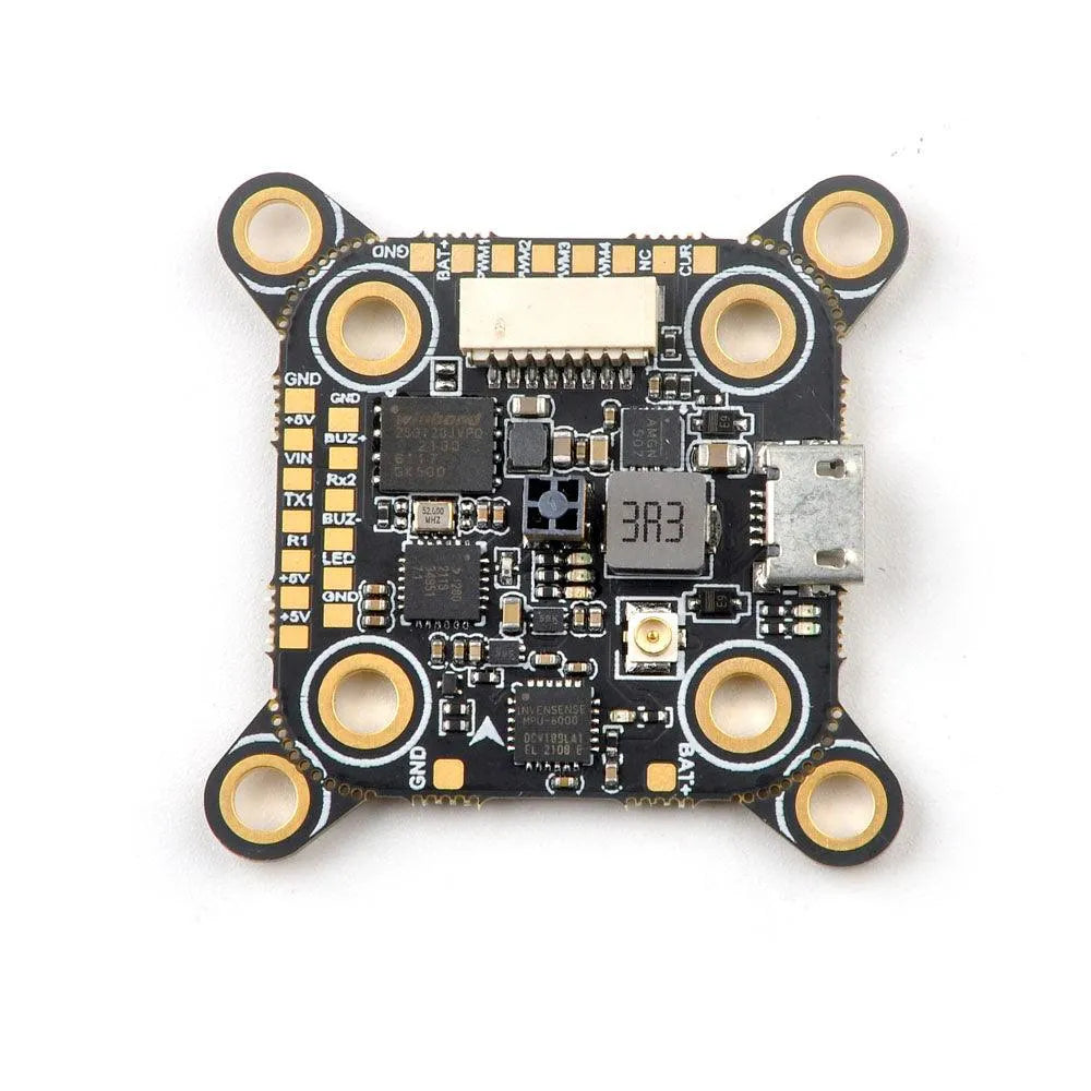 HappyModel Pancake 2 6S AIO F4 Flight Controller with Built-in SPI ELRS 2.4G & 400mW OpenVTX - Compatible with 20×20 & 35.5×35.5 Stacks - Perfect for FPV Drone Racing and Freestyle Flying