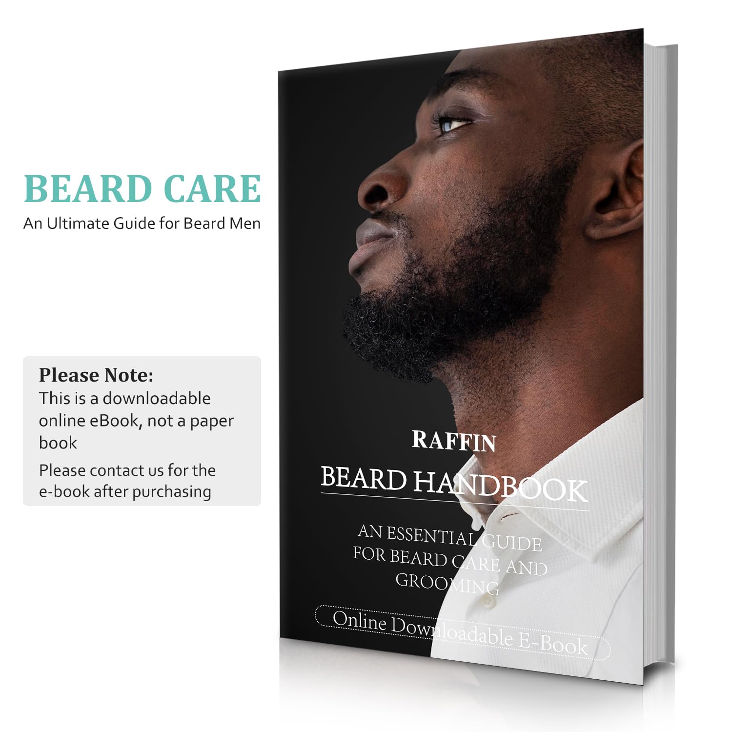 RAFFIN Beard Growth Kit for Men - Natural Beard Oil, Balm, Comb & Massager - Stimulate Growth for Fuller, Thicker & Healthier Beards - Perfect Gift for Boyfriend, Husband or Dad - Great for Patchy Beards & Daily Grooming Routine