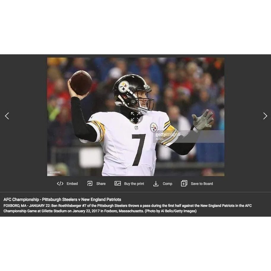 Authentic Game-Used Pittsburgh Steelers vs New England Patriots 2017 AFC Championship Football - January 22, 2017 - Includes Team COA - Perfect for NFL Memorabilia Collectors and Sports Fans Display