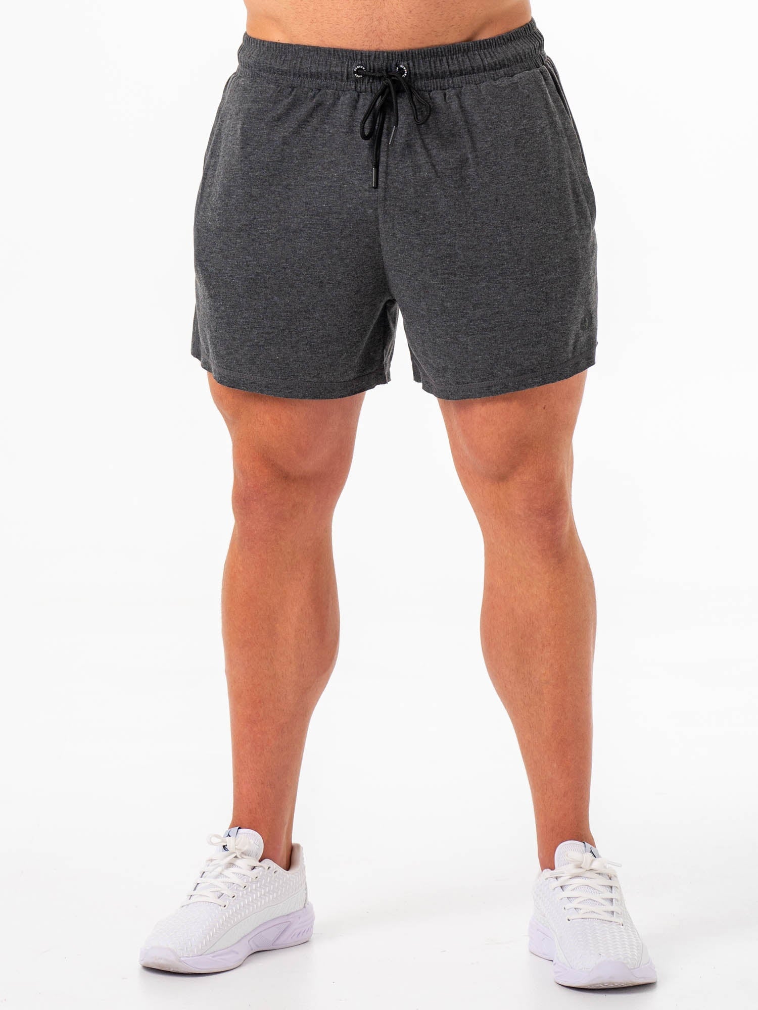 Premium Iron Arnee Workout Shorts for Men - Charcoal Marl Color | Gym, Running & Training