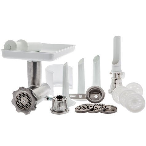 Ankarsrum Stand Mixer Attachment - Food & Meat Grinder Complete Set for Home Kitchen | Perfect for Grinding Meat, Vegetables & Making Sausages