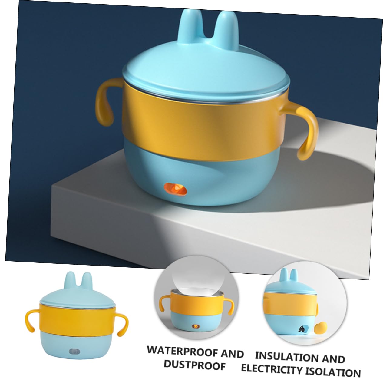 Kichvoe 2-Pack Insulated Baby Food Bowls with Detachable Suction Base - BPA-Free Toddler Feeding Bowls for Infants & Kids - Perfect for High Chairs, Travel & Mess-Free Mealtime