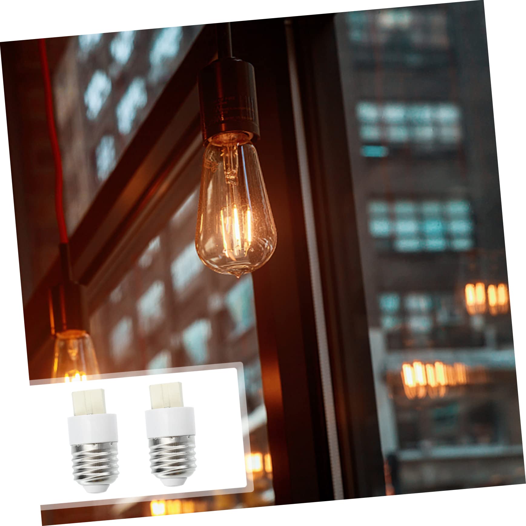 6-Pack E12 to G9 Light Bulb Socket Adapter - E12 Lampholder Converter for G9 LED Bulbs - Light Socket Outlet Extender - Perfect for Chandeliers, Pendant Lights & Home Lighting Fixtures