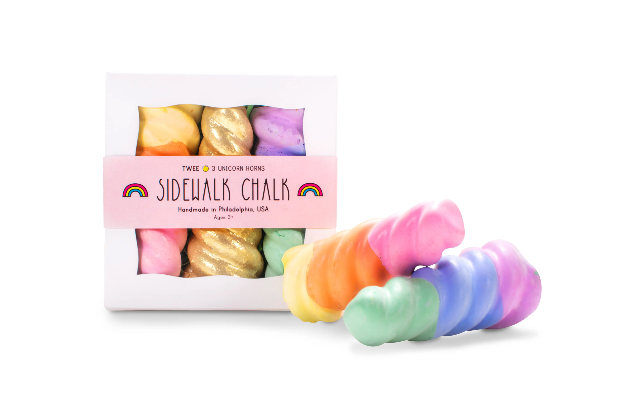 Colorful Unicorn Sidewalk Chalk Set - 24 Non-Toxic Washable Chalk Sticks for Kids Outdoor Drawing & Creative Play - Perfect for Birthday Parties, Driveway Art & Summer Activities