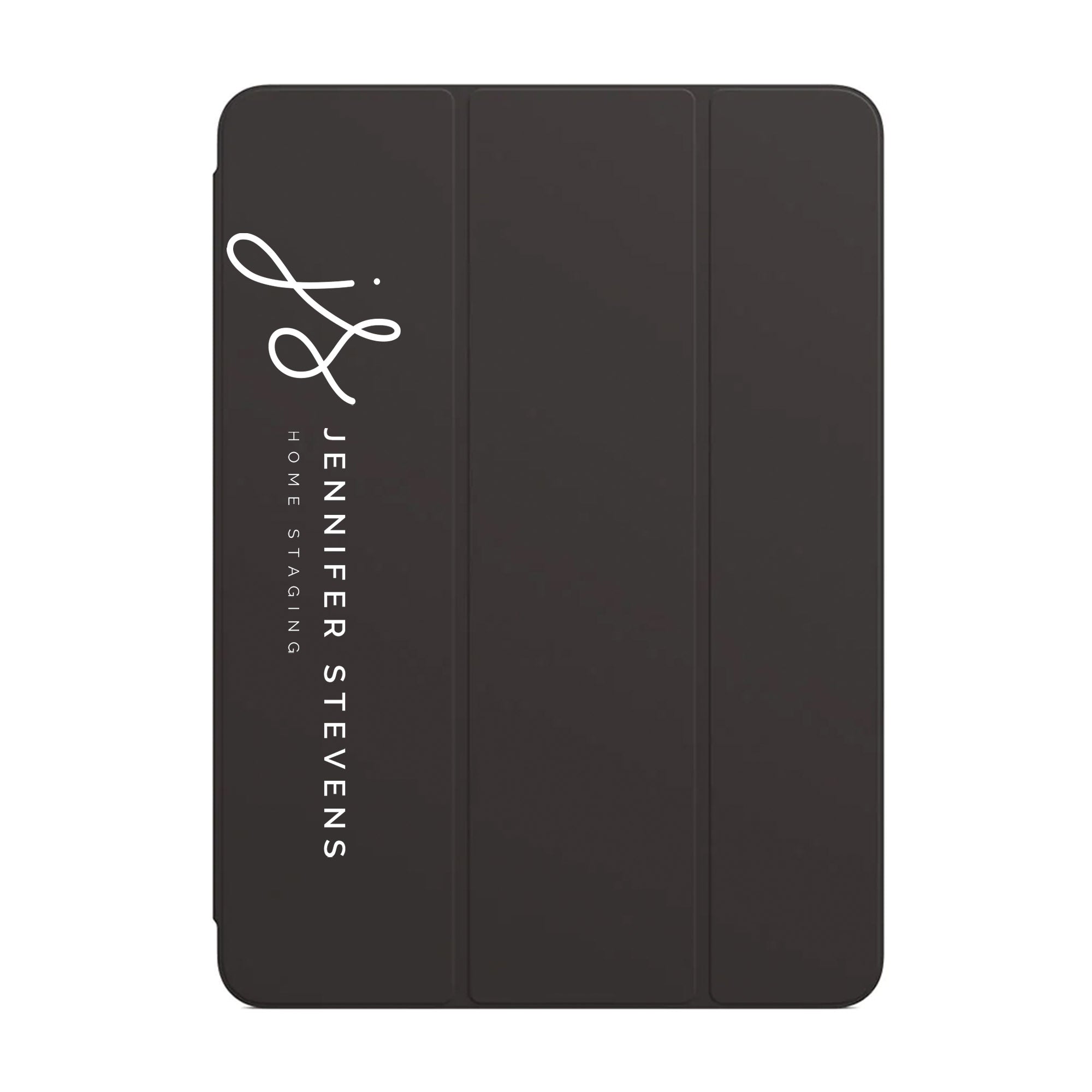 Premium iPad Trifold Case with Signature & Occupation Design - Slim Protective Cover for iPad 6/7/8/9 (10.2