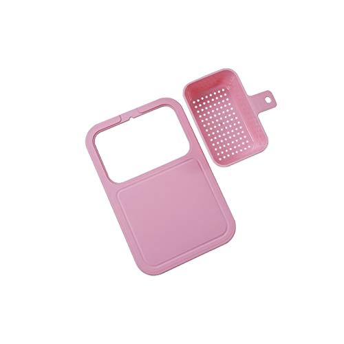 WOCOYO Premium Bamboo Cutting Board with Drain Basket - Removable & Washable Fruit & Vegetable Chopping Board - Multi-Functional Kitchen Tool for Food Prep, Draining & Drying - Perfect for Home Cooking, Meal Prep & Entertaining