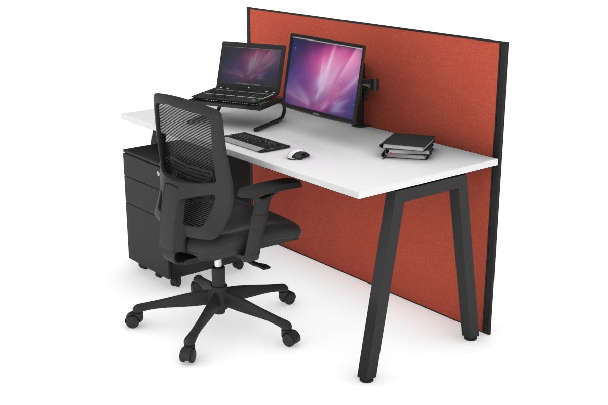 Horizon Quadro A Legs Office Desk - 1600L x 700W Modern Workstation for Home & Office - Perfect for Remote Work, Study & Professional Workspaces