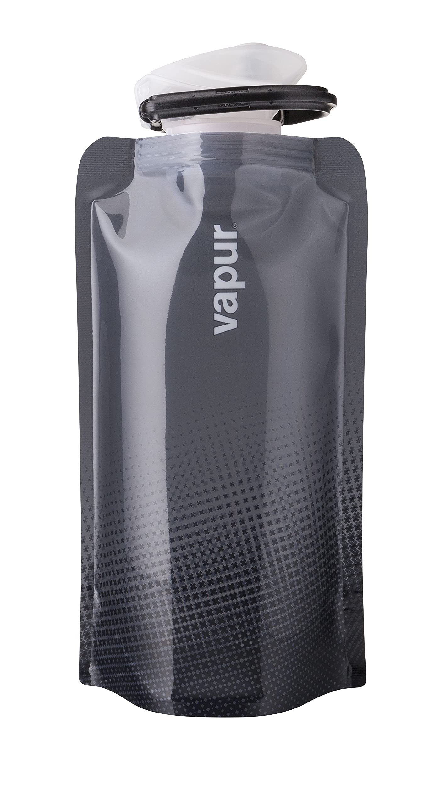 Vapur Solid Flexible Water Bottle - BPA Free, Collapsible, Lightweight & Reusable with Carabiner Clip - Perfect for Hiking, Camping, Travel & Outdoor Adventures