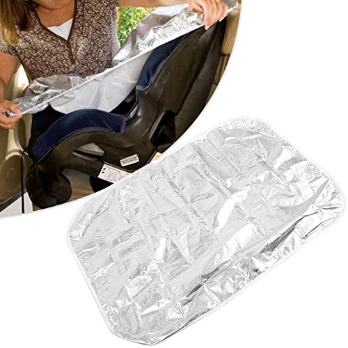 Premium Car Seat Sun Shade Cover - Silver Reflective UV Protection for Baby Safety | Durable Infant Car Accessory for Summer Travel & Outdoor Protection