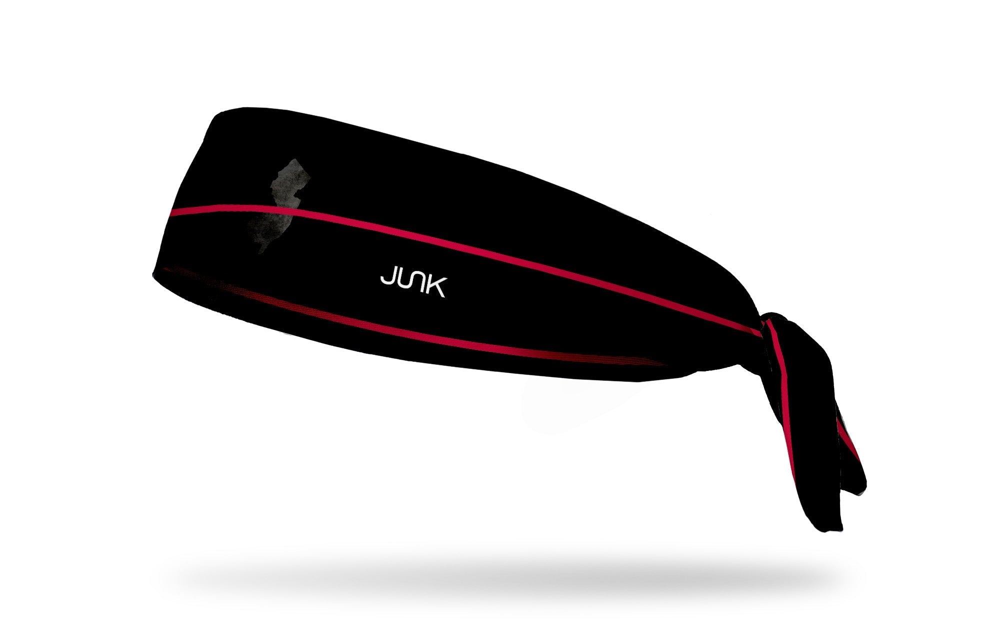 New Jersey Thin Red Line Flex Tie Headband - Adjustable & Comfortable Headwear for Police, Firefighters & First Responders - Perfect for Workouts, Sports & Outdoor Activities
