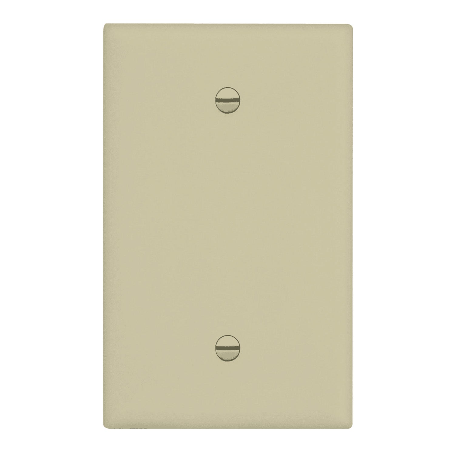 1 Gang Oversized Blank Wall Plate in Ivory - Perfect for Home Renovation, Cable Management & Decor (1-Pack)