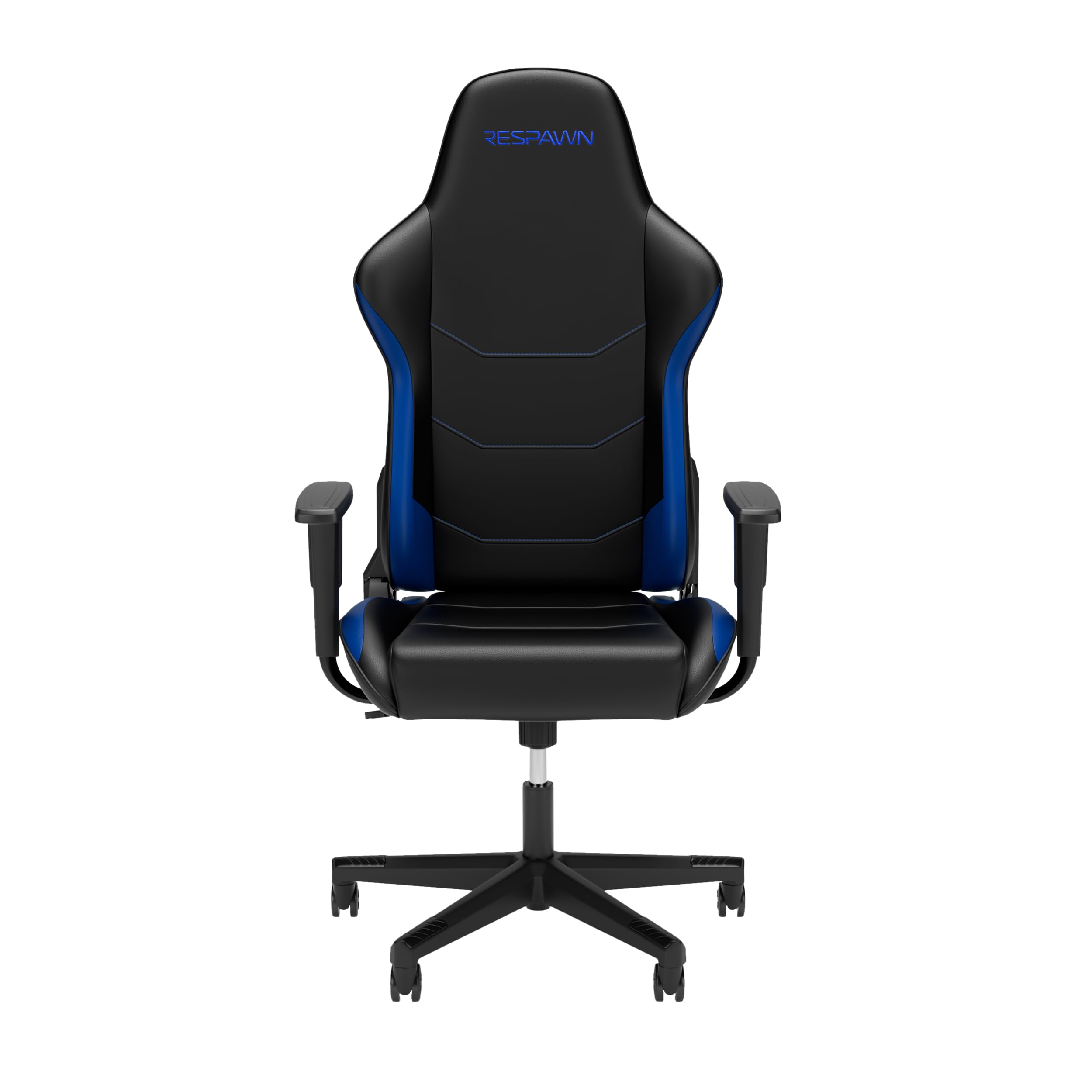RESPAWN 110 Ergonomic Gaming Chair - Blue PC Computer Chair with Adjustable Headrest & 135° Recline for Adults | Comfortable Office & Video Game Chair for Long Gaming Sessions & Work from Home