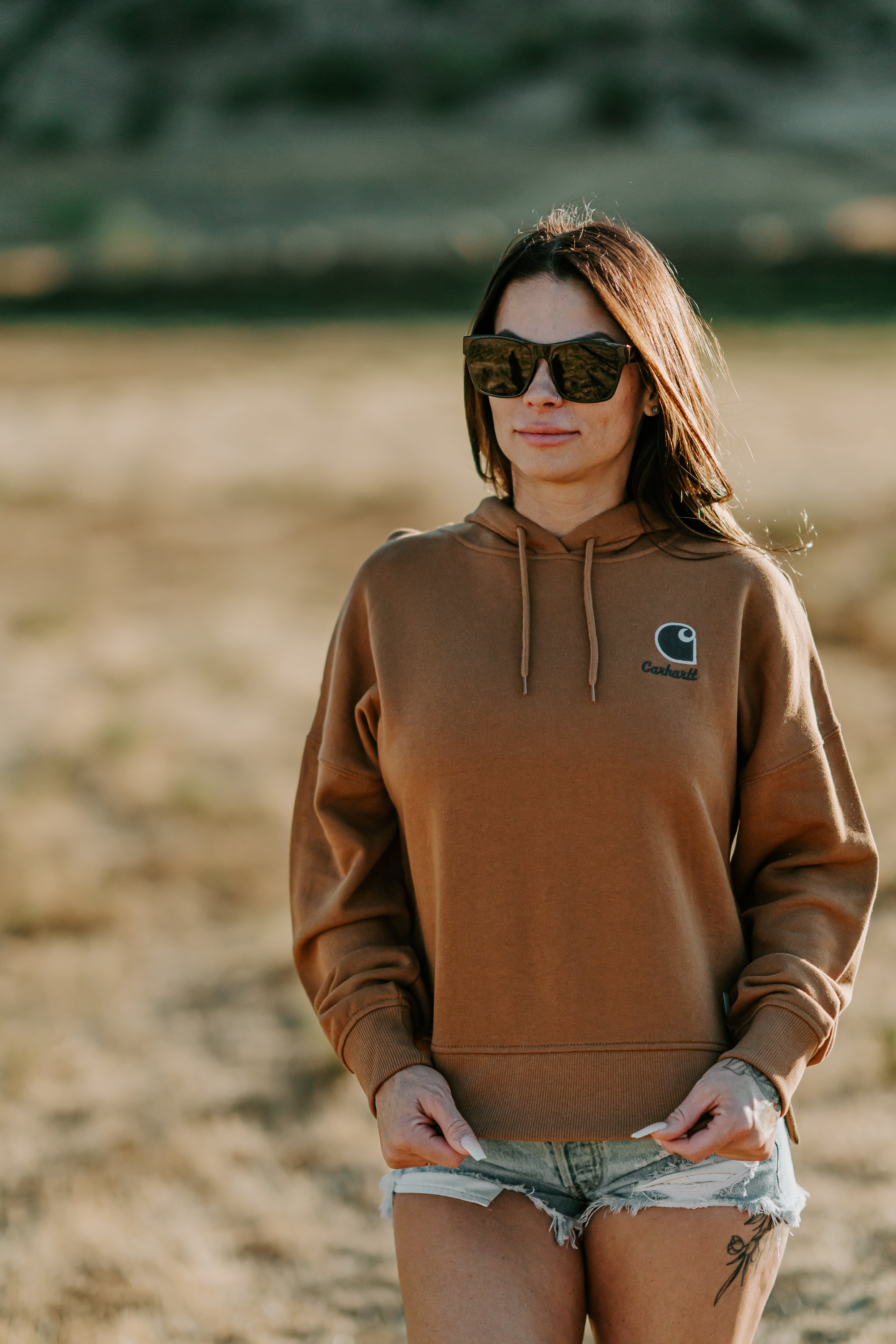 Women's TENCEL™ Fiber Graphic Hoodie - Soft Pullover Sweatshirt with Hood for Casual Wear, Lounge & Street Style Fashion