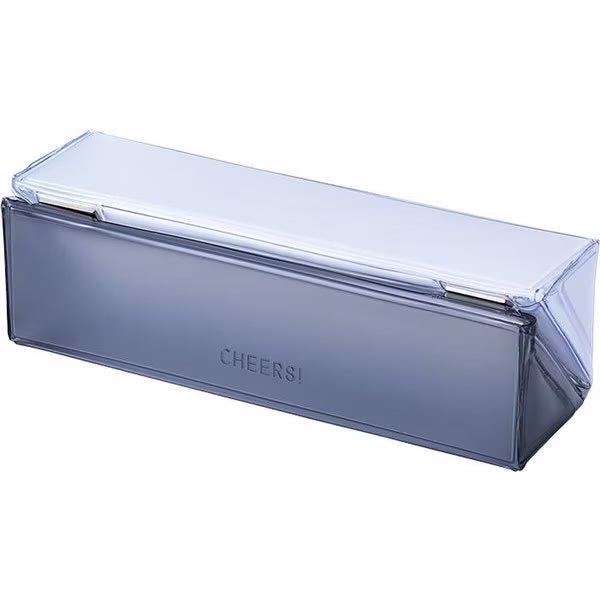 KING JIM CHEERS! Square Pen Case - Premium Pencil Storage Organizer for Students, Artists & Office Use | Perfect for School, Drawing & Work Desk Organization