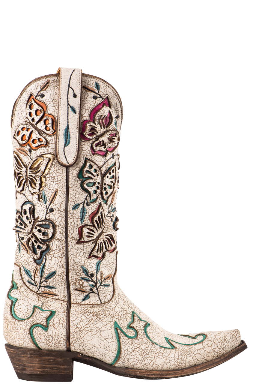 Old Gringo Women's Amadis Western Cowboy Boots - Taupe Leather Ankle Booties for Country Dancing, Rodeo & Casual Wear