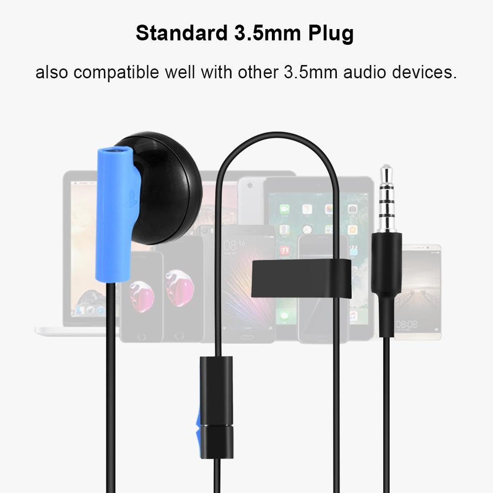 Kafuty Gaming Headset with Microphone - 3.5mm Wired Earphones for PS4 Controller, Compatible with Sony PlayStation 4 & Other 3.5mm Audio Devices - Perfect for Gaming, Streaming & Online Chatting