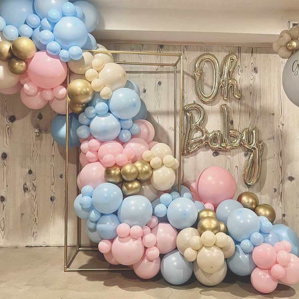 Gender Reveal Balloon Arch Kit - Pink & Blue Garland for Baby Shower, Birthday Party Decorations | Perfect for Boy or Girl Celebrations, Gender Announcement, Nursery Reveal, and Pastel-Themed Events