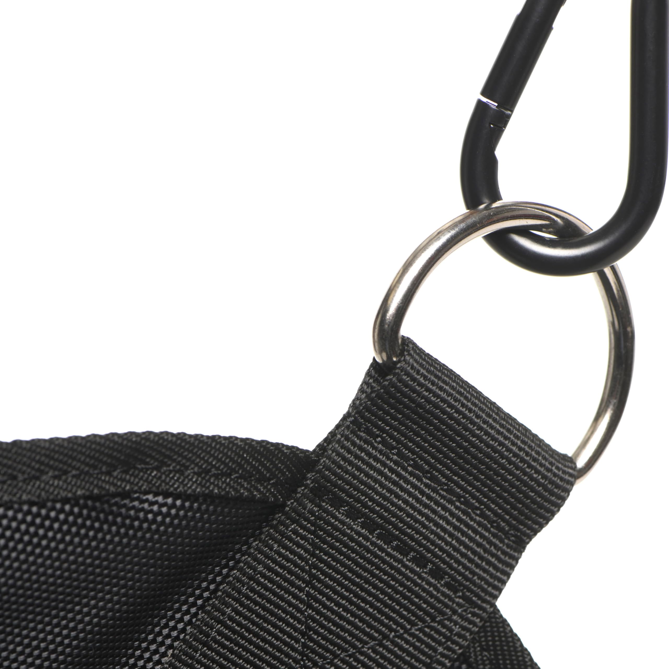 Premium Nylon Sex Sling with Adjustable Stirrups for Couples & Singles - Lightweight, Durable Bondage Swing Compatible with Most Stands - Perfect for BDSM, Spice Up Bedroom & Adult Play (Black)