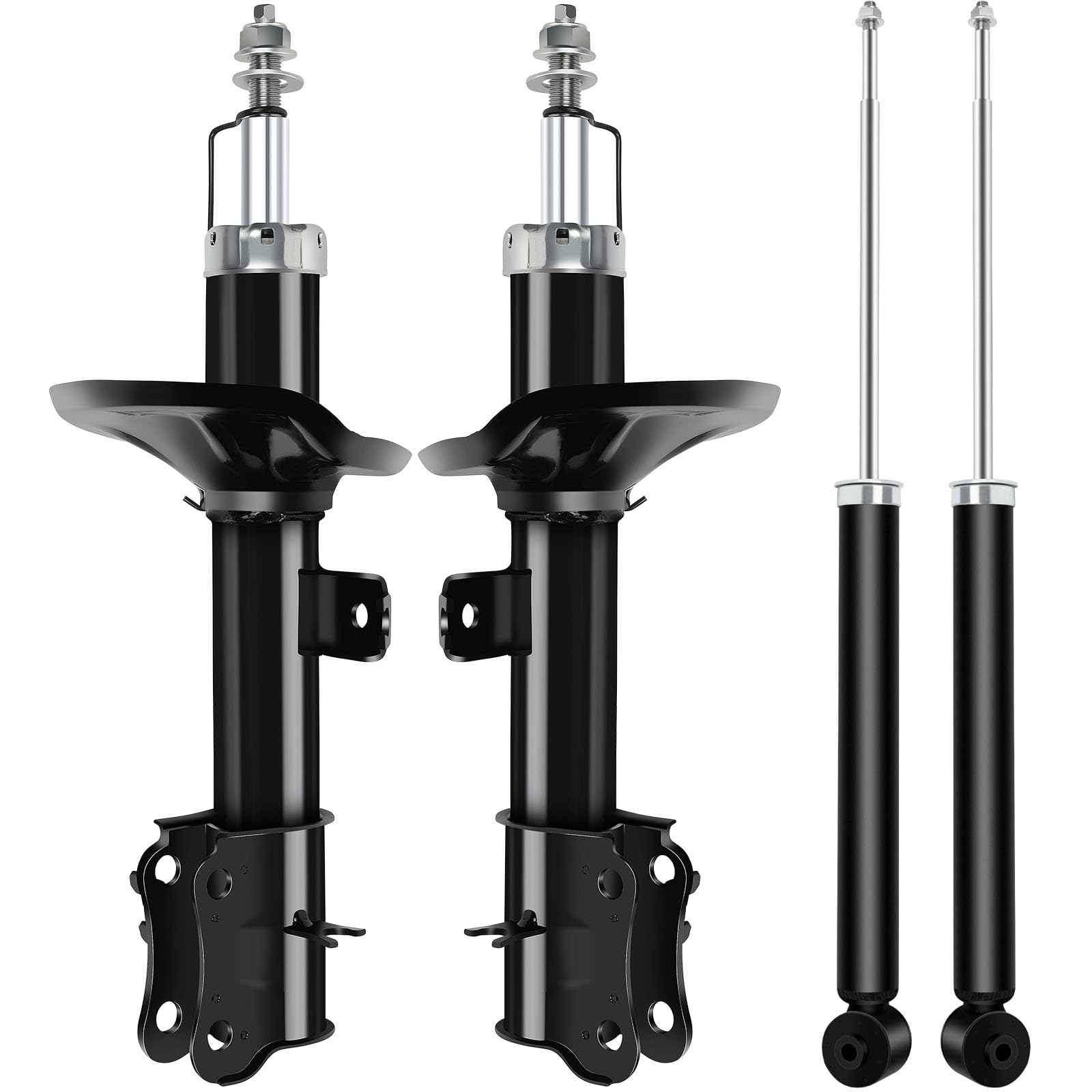 OCPTY Front & Rear Shock Absorbers for Chevy Aveo 2004-2011, Pontiac G3 2009-2010, Suzuki Swift 2004-2009 - Gas Struts (Set of 4) - Smooth Ride & Enhanced Handling for City Driving & Daily Commutes