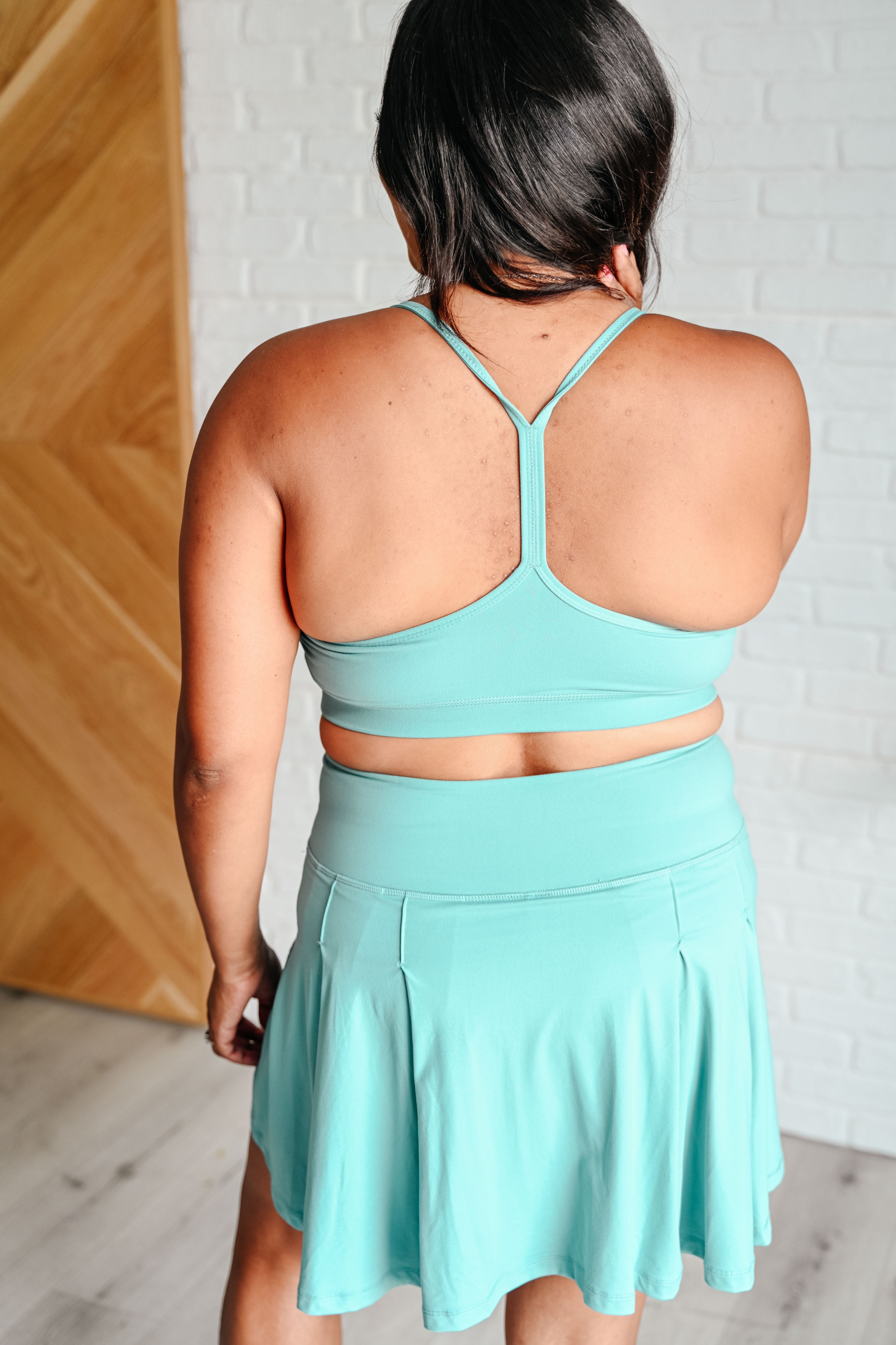 Secure Package Spaghetti Strap Tank Top in Tidal Wave - Perfect for Summer Beach Outings, Yoga, and Casual Wear