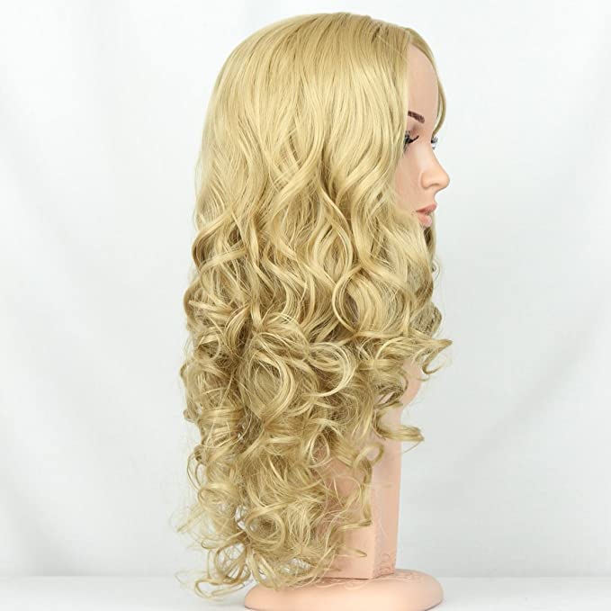 Onedor Long Curly Wavy Full Head Synthetic Wig - Halloween Cosplay Costume Party Hairpiece (18/24 Inches) for Women & Girls - Perfect for Costume Parties, Cosplay Events, and Theatrical Performances