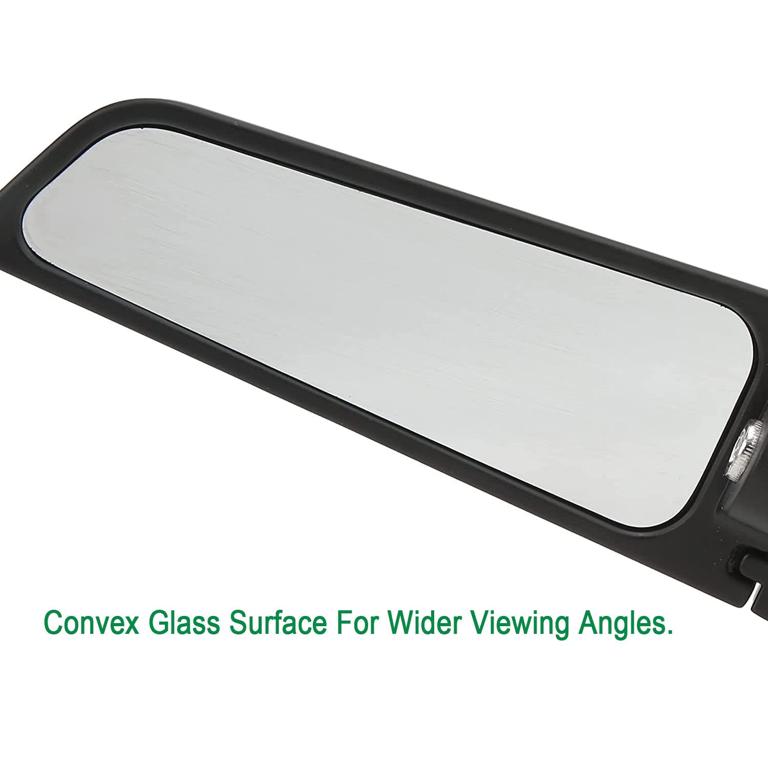 1 Pair Adjustable Rotating Motorcycle Side Mirrors - Wide Viewing Angle Wing Rearview Mirrors for Kawasaki Ninja 300/400/650/ZX6R & Honda CBR1000RR - Enhanced Safety for Street & Highway Riding