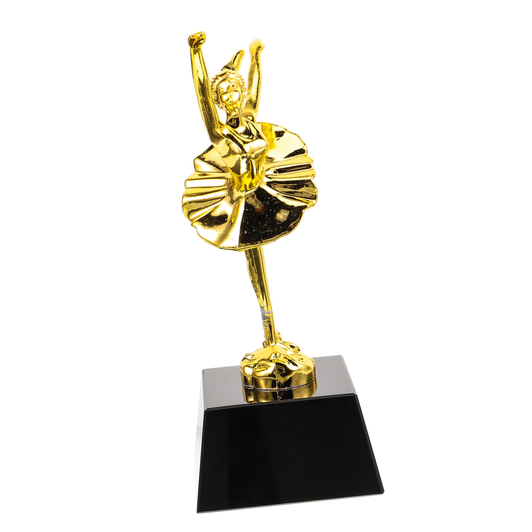 WOONEKY Dance Trophy Cup - Award for Gymnastics, Ballet & Kindergarten Graduation | Gold Plastic Trophy for Dance Competitions, Recitals & School Ceremonies