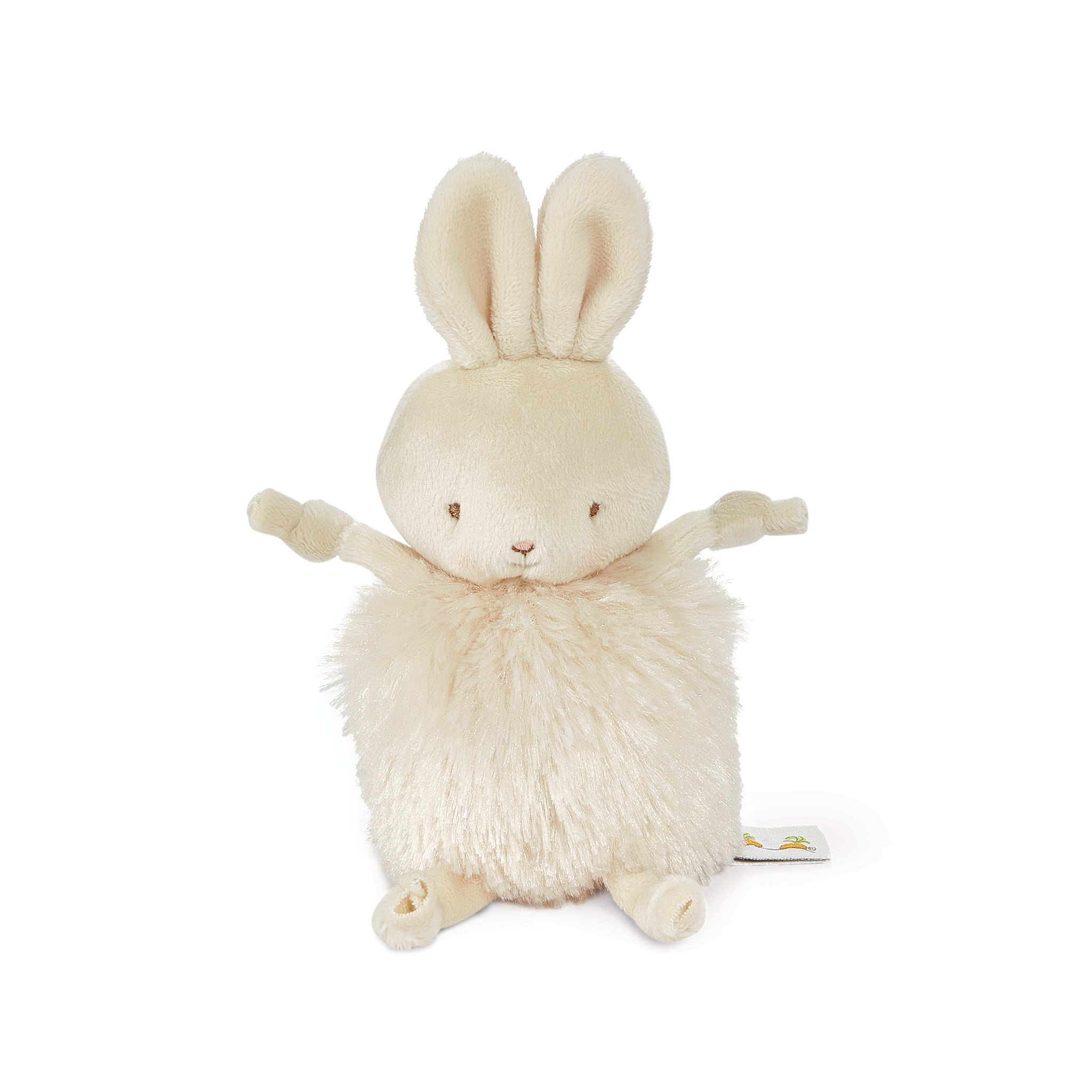Roly Poly Rutabaga Cream Bunny Plush Toy - Soft Stuffed Animal for Kids, Cute Collectible Gift for Girls & Boys - Perfect for Nursery Decor, Birthday Presents & Cuddling