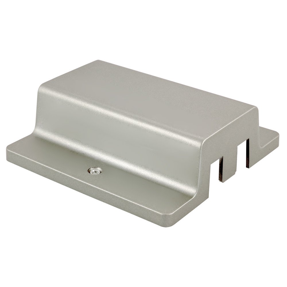 Jesco Lighting LFCS 2-Wire Single Circuit Track System with Floating Canopy - Silver Finish Track Lighting for Modern Homes & Retail Spaces